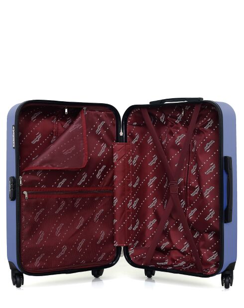 Valise Moyen Séjour M Queens bleu doré - 41x65x26 cm