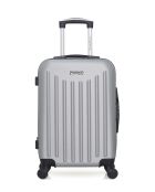Lot de 2 valises cabine 4 roues simples Brooklyn grises - S/XXS
