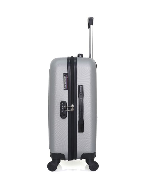 Lot de 2 valises cabine 4 roues simples Brooklyn grises - S/XXS