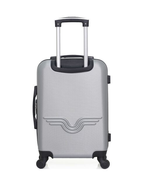 Lot de 2 valises cabine 4 roues simples Brooklyn grises - S/XXS