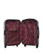 Lot de 2 valises cabine 4 roues simples Brooklyn grises - S/XXS