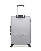 Set di 3 - Valigia grande, valigia per il weekend e valigia da cabina singola grigia Brooklyn a 4 ruote - L/M/XXS