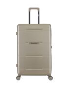 Lot de 2 - Valise grand format et valise weekend 4 roues doubles Cleveland beiges - L/M