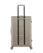 Lot de 2 - Valise grand format et valise weekend 4 roues doubles Cleveland beiges - L/M