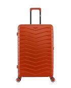Juego de 4 maletas dobles Seattle-O de ladrillo con 4 ruedas, L/M/S/XS