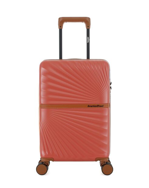 Valise Cabine XS 4 roues doubles Oakland terracotta - 34,5x54x19 cm