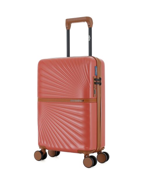 Valise Cabine XS 4 roues doubles Oakland terracotta - 34,5x54x19 cm