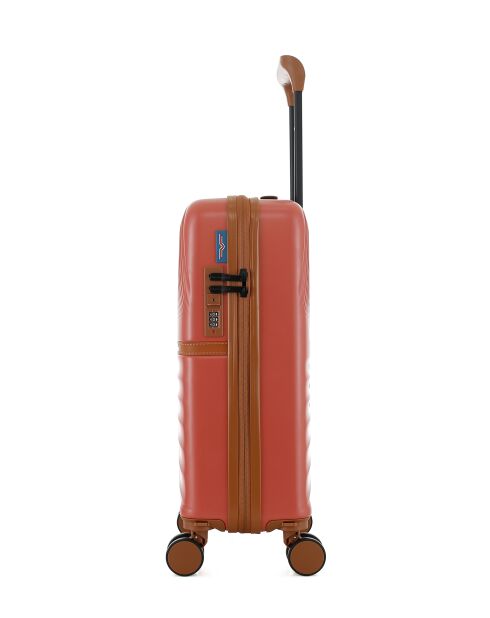 Valise Cabine XS 4 roues doubles Oakland terracotta - 34,5x54x19 cm
