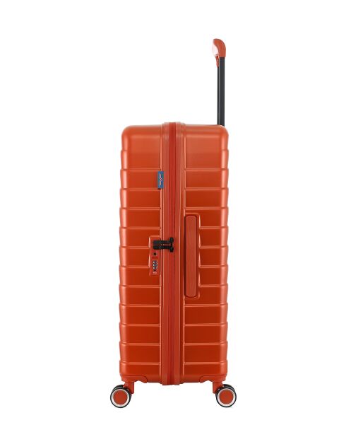 Lot de 2 - Valise grand format et valise cabine 4 roues doubles Seattle brique - L/S