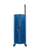 Valigia Long Stay L 4 ruote doppie Seattle blu argento - 49x76x29,5 cm