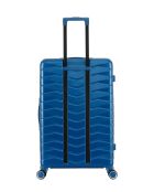 Valigia Long Stay L 4 ruote doppie Seattle blu argento - 49x76x29,5 cm
