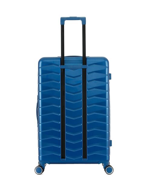 Long Stay Koffer L 4 dubbele wielen Seattle zilverblauw - 49x76x29,5 cm