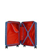 Valigia Long Stay L 4 ruote doppie Seattle blu argento - 49x76x29,5 cm