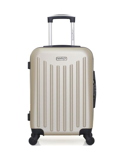 Lot de 2 valises cabine 4 roues simples Brooklyn beiges - S/XXS