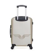 Lot de 2 valises cabine 4 roues simples Brooklyn beiges - S/XXS