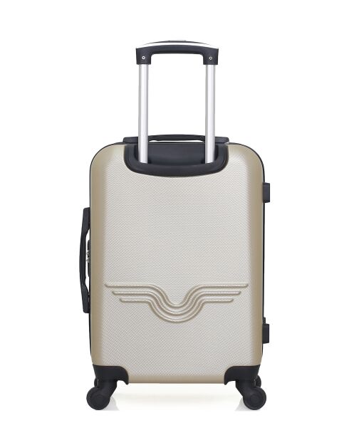 Lot de 2 valises cabine 4 roues simples Brooklyn beiges - S/XXS