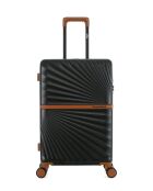 Valise Moyen Séjour M 4 roues doubles Oakland noire - 42,5x65,5x26 cm