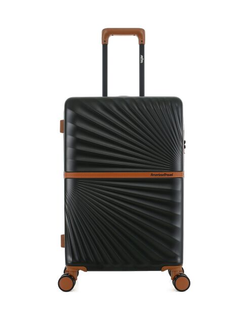 Valise Moyen Séjour M 4 roues doubles Oakland noire - 42,5x65,5x26 cm