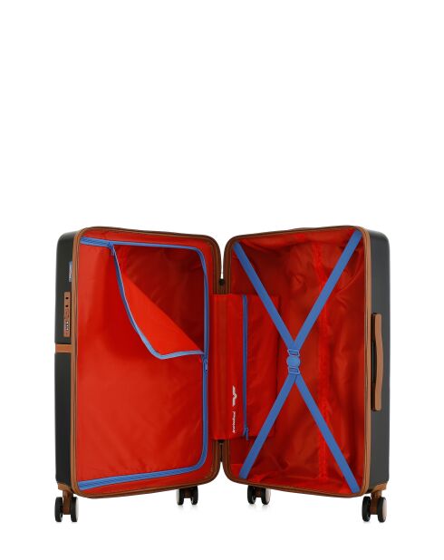 Valise Moyen Séjour M 4 roues doubles Oakland noire - 42,5x65,5x26 cm