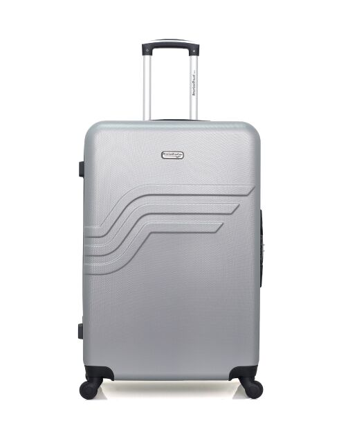Lot de 2 - Valise grand format et valise weekend Queens grises - L/M
