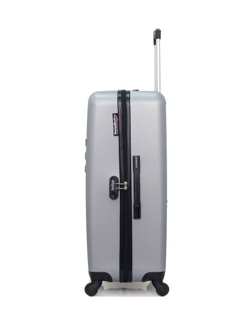 Lot de 2 - Valise grand format et valise weekend Queens grises - L/M