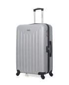 Lot de 3 - Valise grand format, Valise weekend et valise cabine 4 roues simples Brooklyn grises - L/M/S