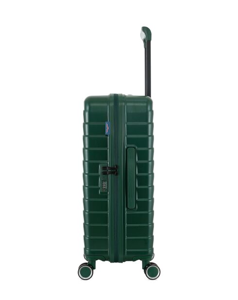 Lot de 2 - Valise weekend et valise cabine 4 roues doubles Seattle vert foncé - M/S
