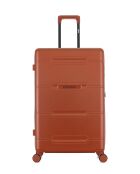 Lot de 3 - Valise grand format, valise weekend et valise cabine 4 roues doubles Cleveland brique - L/M/XS
