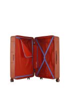 Lot de 3 - Valise grand format, valise weekend et valise cabine 4 roues doubles Cleveland brique - L/M/XS