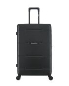 Lot de 3 - Valise grand format, valise weekend et valise cabine 4 roues doubles Cleveland noires - L/M/XS