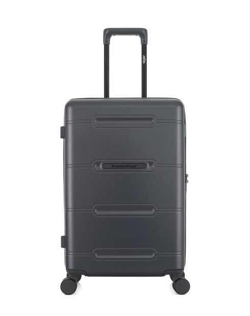 Valise Moyen Séjour M 4 roues doubles Cleveland gris foncé - 42,5x66x25 cm