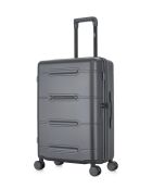 Valise Moyen Séjour M 4 roues doubles Cleveland gris foncé - 42,5x66x25 cm