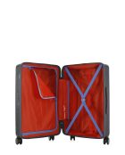 Valise Moyen Séjour M 4 roues doubles Cleveland gris foncé - 42,5x66x25 cm