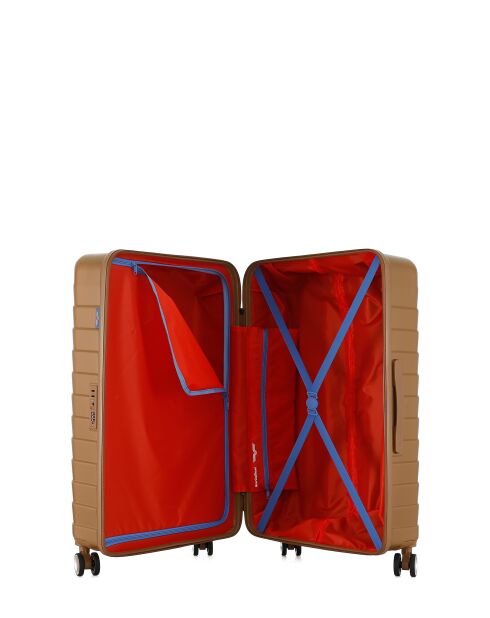 Lot de 2 - Valise grand format et valise weekend 4 roues doubles Seattle bronze - L/M