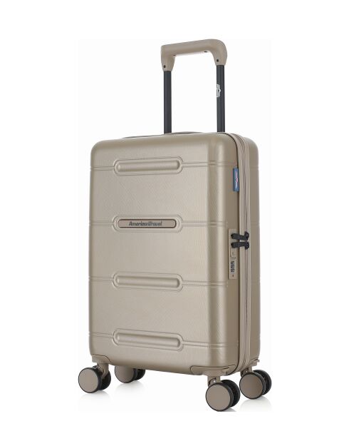 Valise Cabine XS 4 roues doubles Cleveland beige - 35x55x19 cm