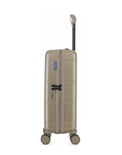 Valise Cabine XS 4 roues doubles Cleveland beige - 35x55x19 cm