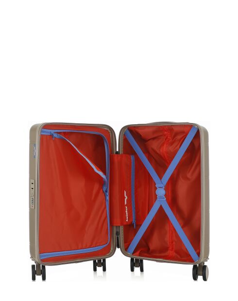 Valise Cabine XS 4 roues doubles Cleveland beige - 35x55x19 cm