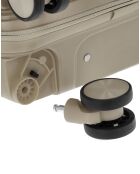 Valise Cabine XS 4 roues doubles Cleveland beige  - 35x55x19 cm