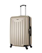 Lot de 2 - Valise grand format et valise cabine 4 roues simples Brooklyn beiges - L/S