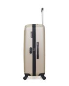 Lot de 2 - Valise grand format et valise cabine 4 roues simples Brooklyn beiges - L/S