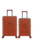 Set van 2 Cleveland brick koffers met dubbele cabine met 4 wielen - S/XS