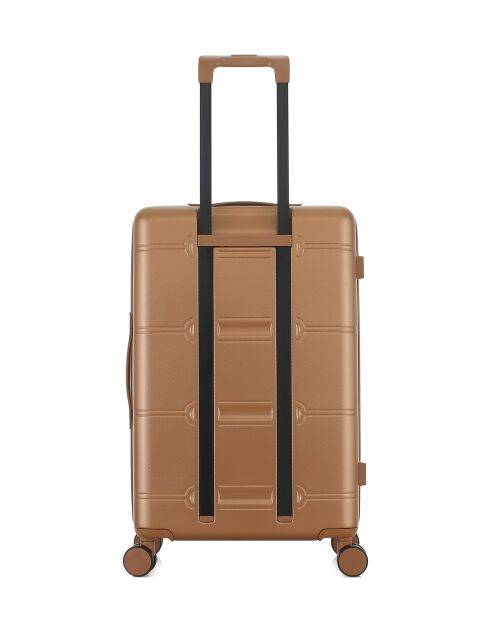 Lot de 2 - Valise weekend et valise cabine 4 roues doubles Cleveland brun clair - M/S