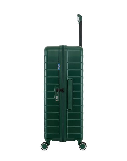 Lot de 2 - Valise grand format et valise weekend 4 roues doubles Seattle vert foncé - L/M