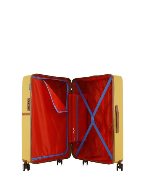 Lot de 3 - Valise grand format, valise weekend et valise cabine 4 roues doubles Oakland miel - L/M/S