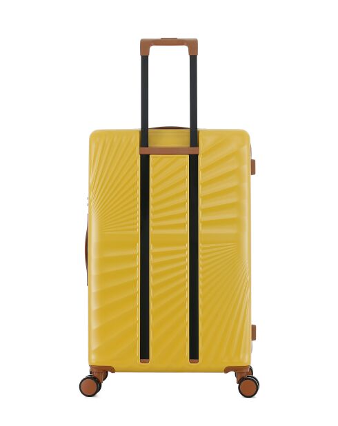 Lot de 2 - Valise grand format et valise cabine 4 roues doubles Oakland miel - L/S