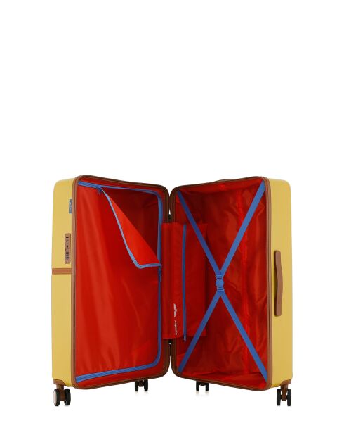 Lot de 2 - Valise grand format et valise cabine 4 roues doubles Oakland miel - L/S