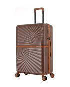 Set di 2 - Valigia grande color cioccolato Oakland e valigia doppia cabina a 4 ruote - L/XS