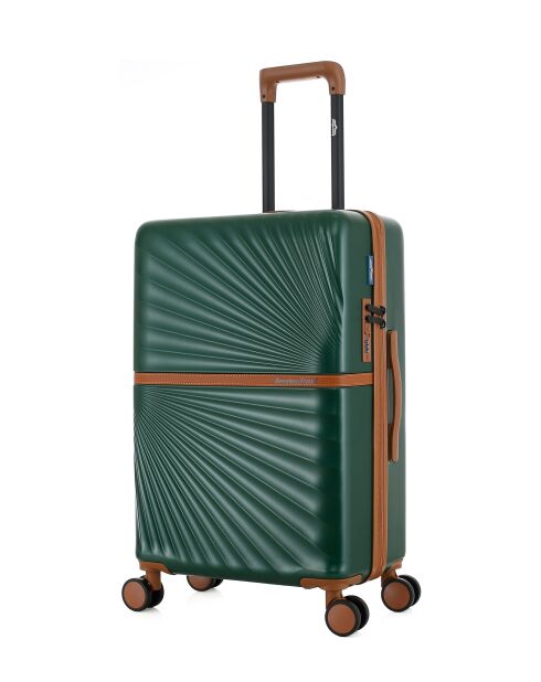 Valise Moyen Séjour M 4 roues doubles Oakland vert foncé - 42,5x65,5x26 cm