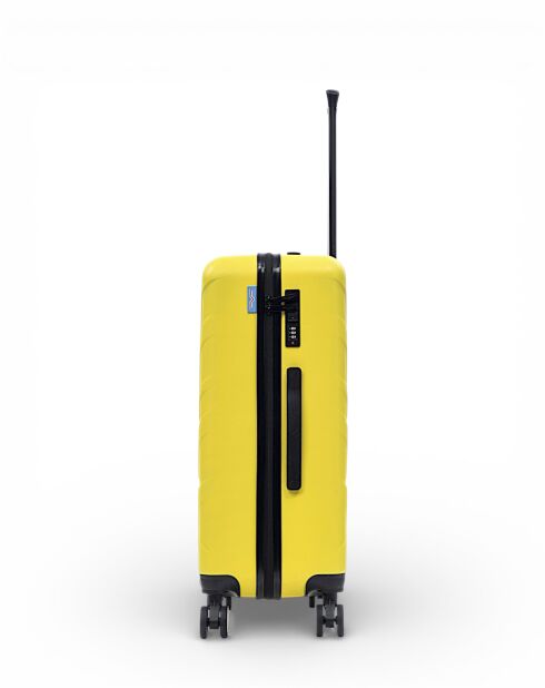 Valise Moyen Séjour M 4 roues doubles Yellowstone jaune - 44x66,5x27 cm