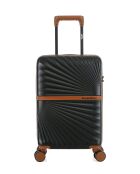 Cabinekoffer XS 4 dubbele wielen Oakland zwart - 34,5x54x19 cm